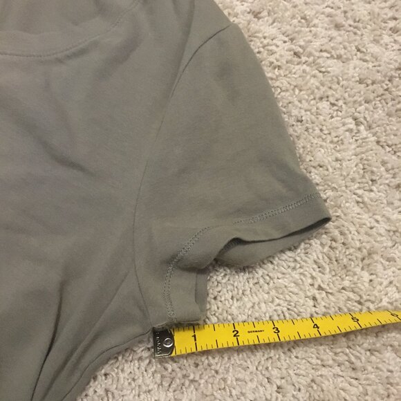 Paisley Sky Olive Green Cotton Maternity Tee - Picture 15 of 15